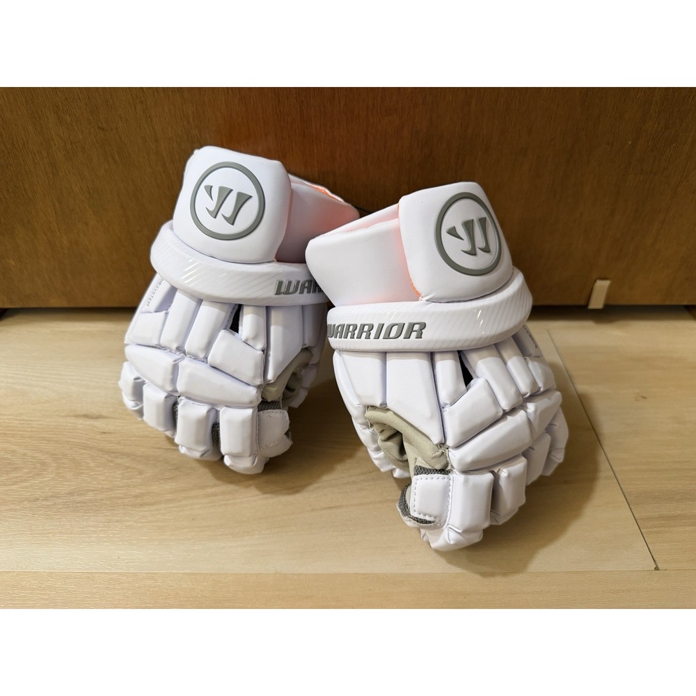 Warrior Burn 3 BG3 Bone Lacrosse Hockey Gloves Size Large New With Tags